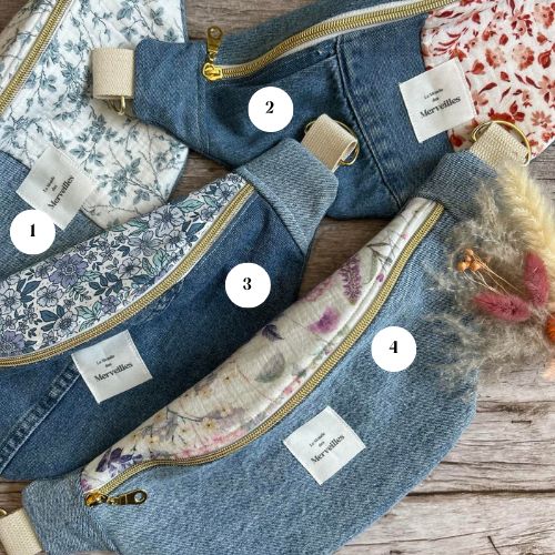 Sac banane en jeans