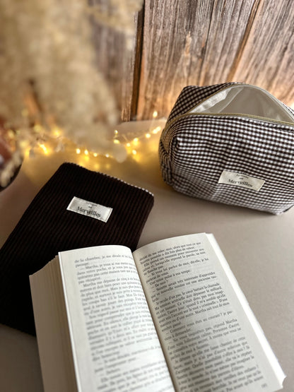 Trousse Vichy marron