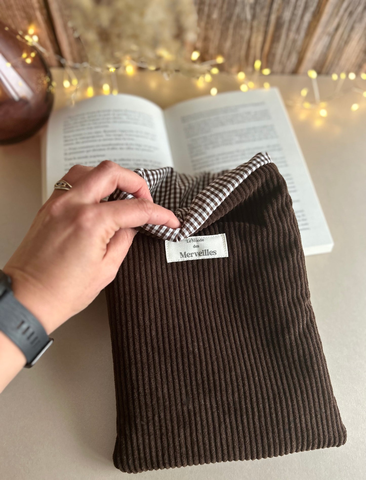 Housse de livre "Marron"