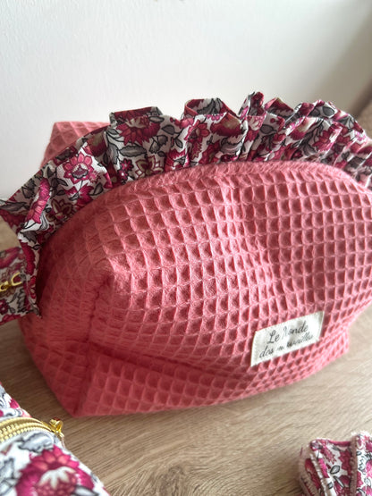 Trousse de toilette fleurie