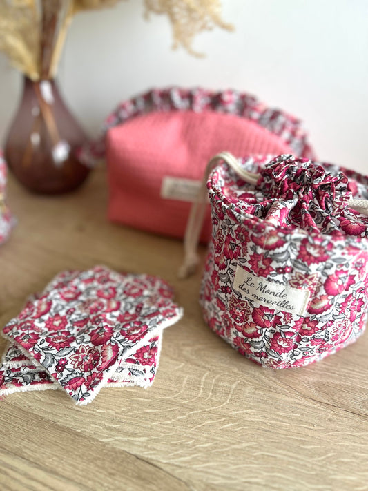 Coton démaquillant lavable lot de 4